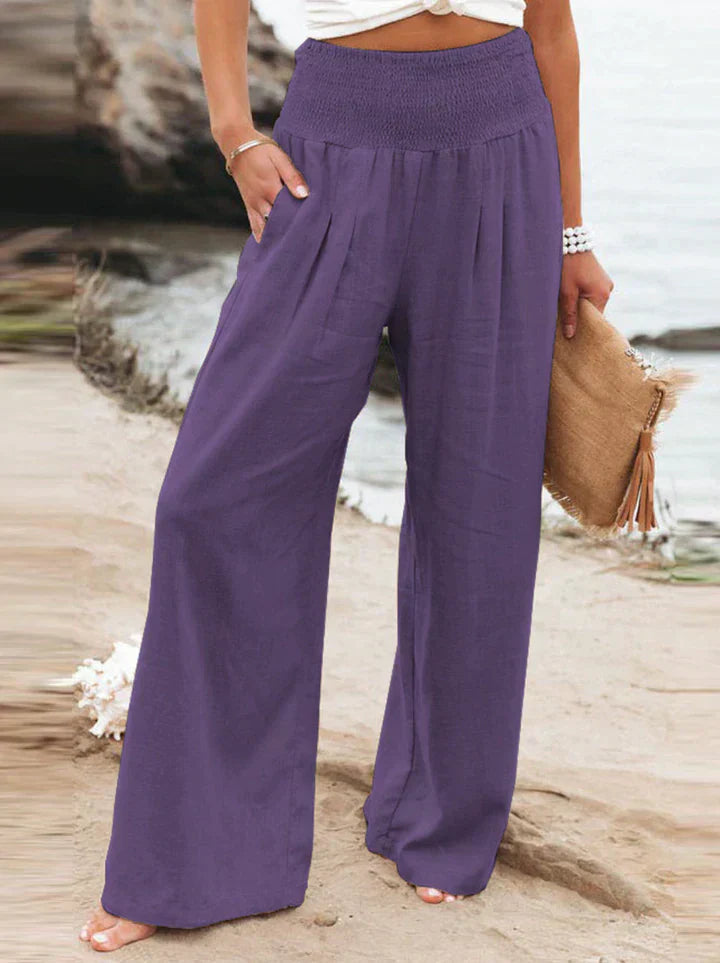 Léa Airy Pants For Women Elegant Breathable Comfort For Work And Weekend Perfect For Travel And Daily Commutes