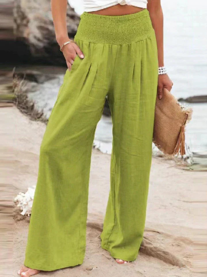 Léa Airy Pants For Women Elegant Breathable Comfort For Work And Weekend Perfect For Travel And Daily Commutes