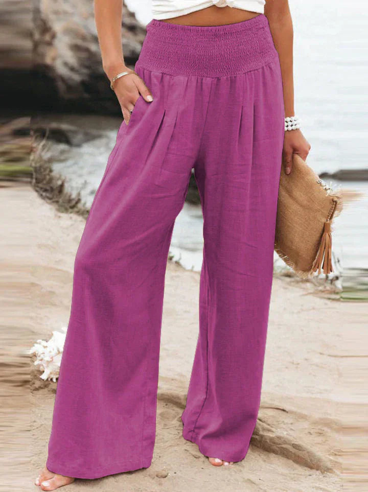 Léa Airy Pants For Women Elegant Breathable Comfort For Work And Weekend Perfect For Travel And Daily Commutes