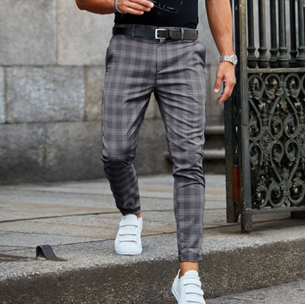 Jaan Men's Trousers Elegant Unique Cut And Pattern For Modern Style Conscious Men