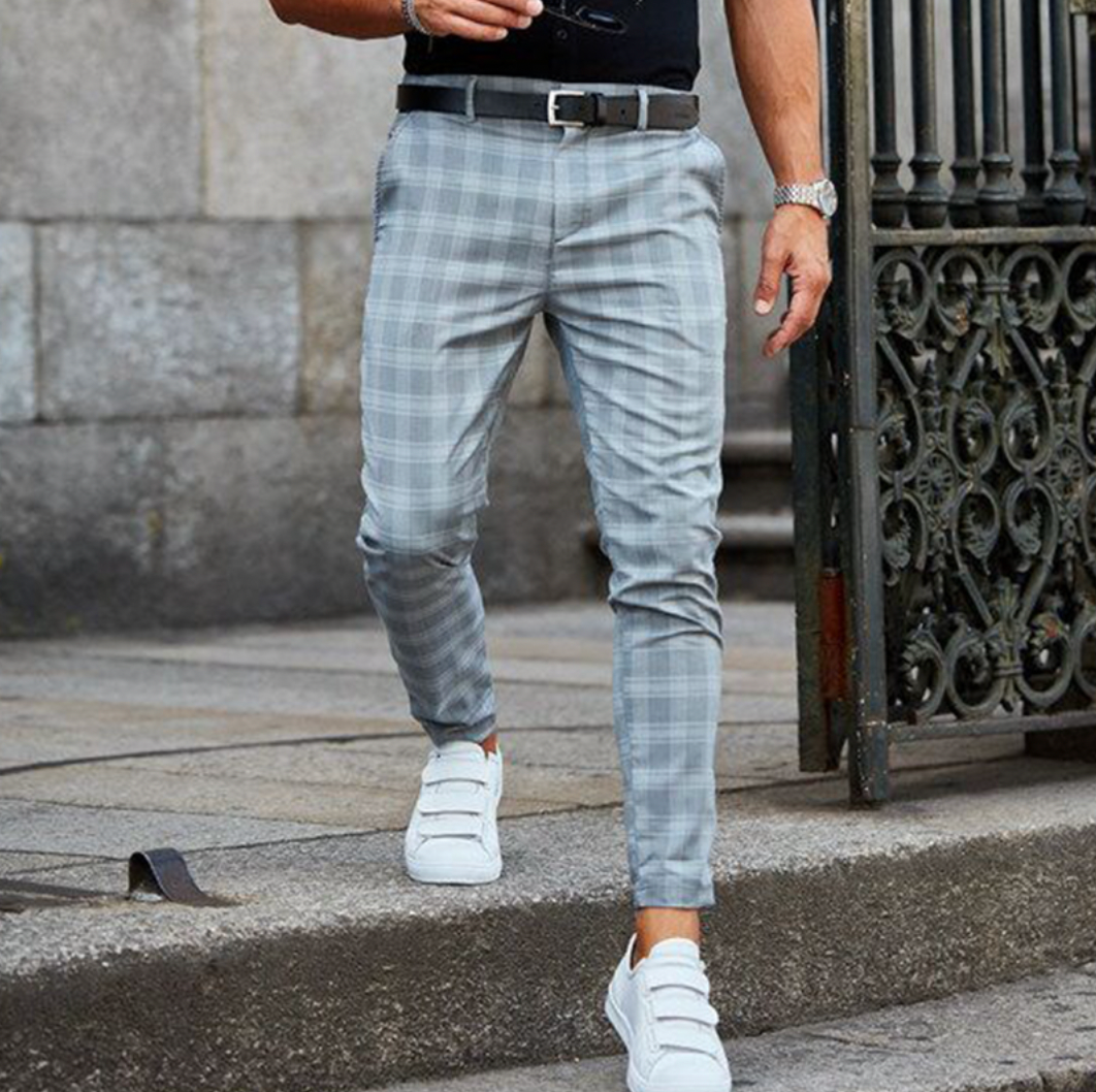 Jaan Men's Trousers Elegant Unique Cut And Pattern For Modern Style Conscious Men
