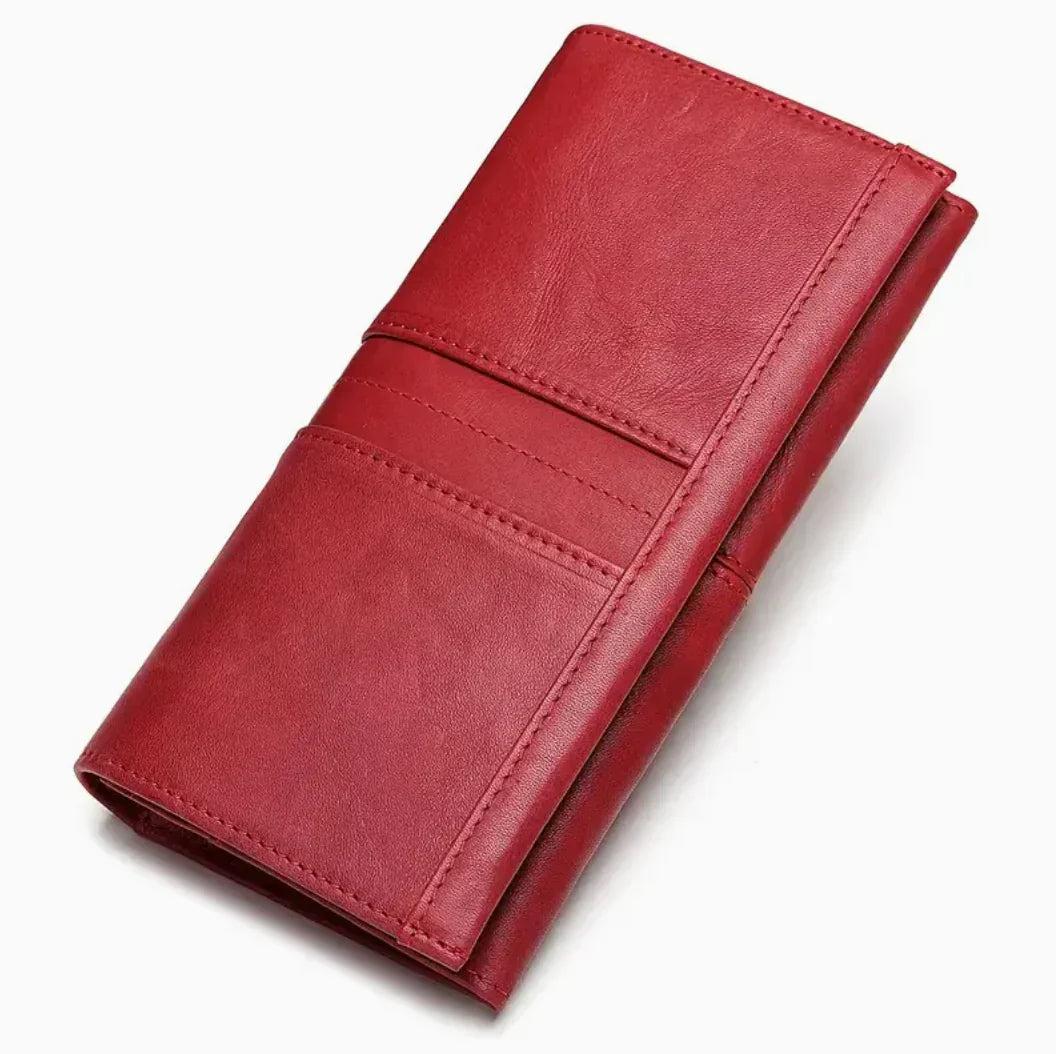 TrendAura Lynn Wallet - Vegan Leather Slim Cardholder With Multiple Card Slots For Everyday Use