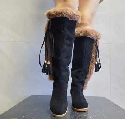 Knee-High Warm Boots for Women – Stylish & Comfortable