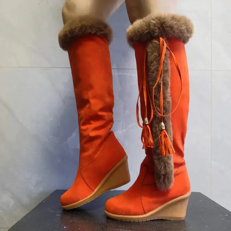 Knee-High Warm Boots for Women – Stylish & Comfortable