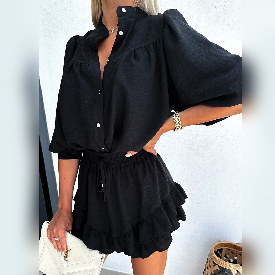 Leonie Women's Colorful Blouse and Skirt Set Vibrant Versatile Outfit for Day or Evening