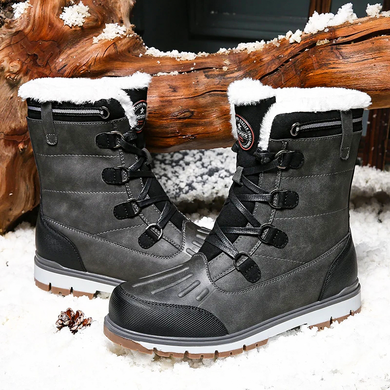 Weather-resistant and insulated men's boots