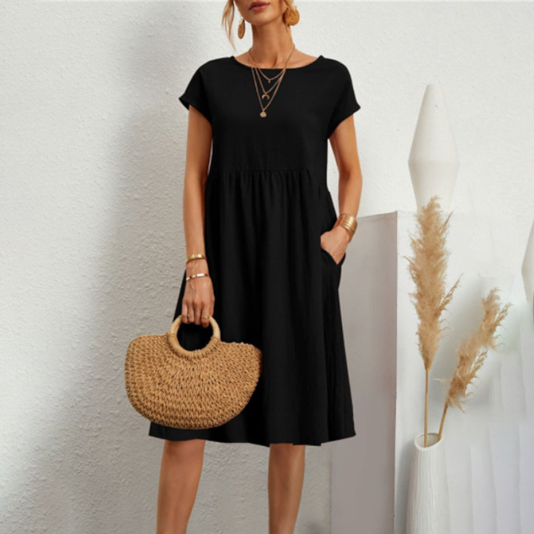 Anna | Comfortable Midi Dress in A-Line for Women
