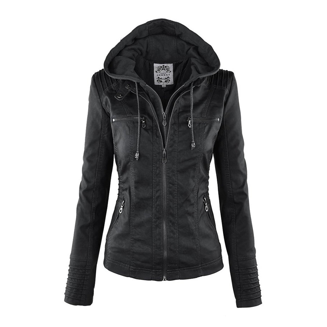Women's weather-resistant hooded jacket