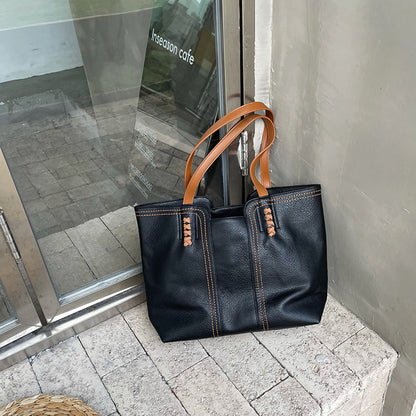 Mila PU Leather Handbag For Women With Inner Compartments And Zipper Elegant Everyday Tote For Professionals