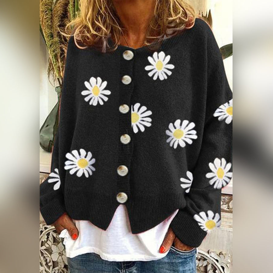 Women’s Floral Buttoned Cardigan | Casual