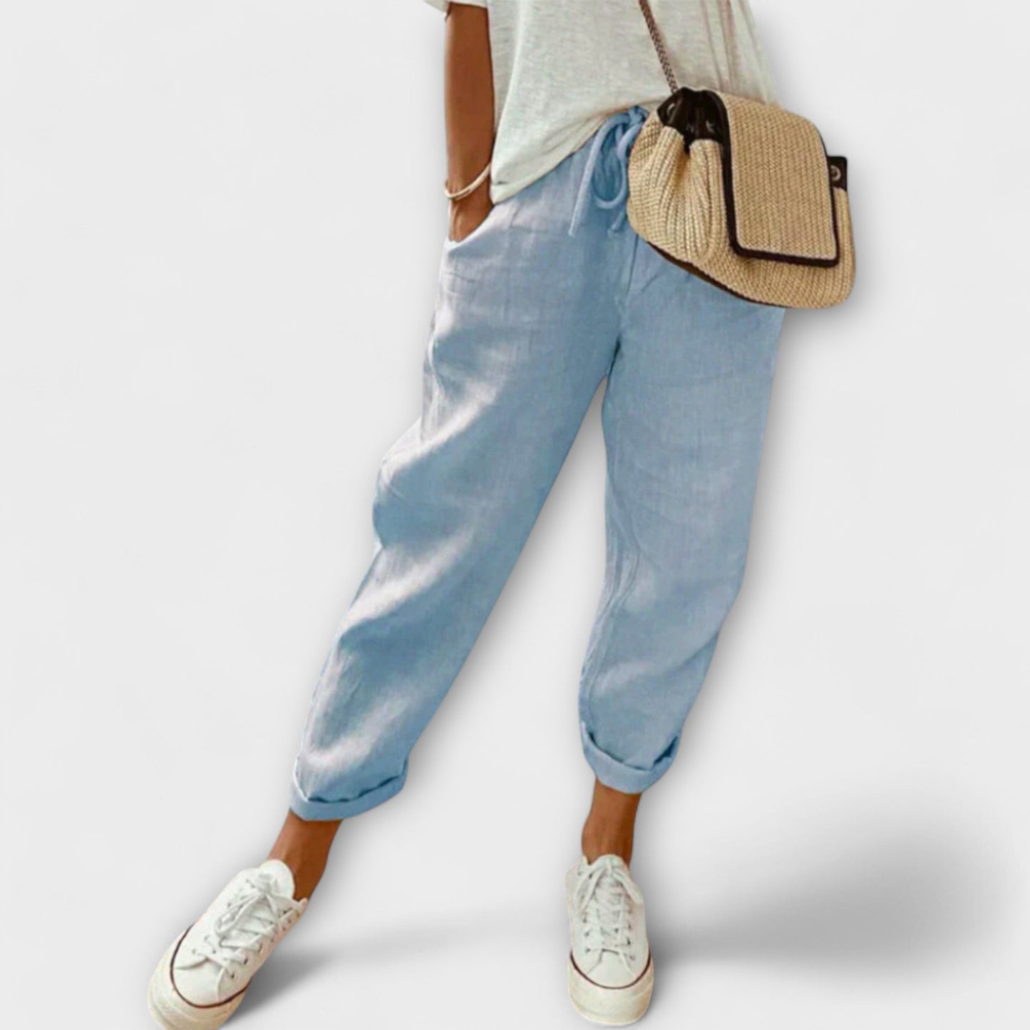 Lightweight Linen Pants For Women Breathable Comfort Elegant Refined Fit For All Day