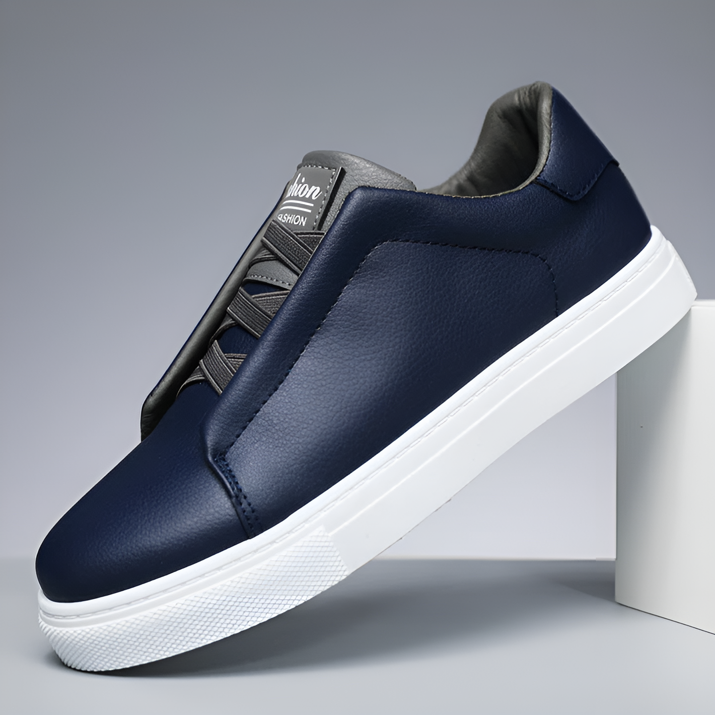 Mens Slip On Shoes For Daily Walking Comfort With Smooth Leather Finish And Versatile Everyday Style