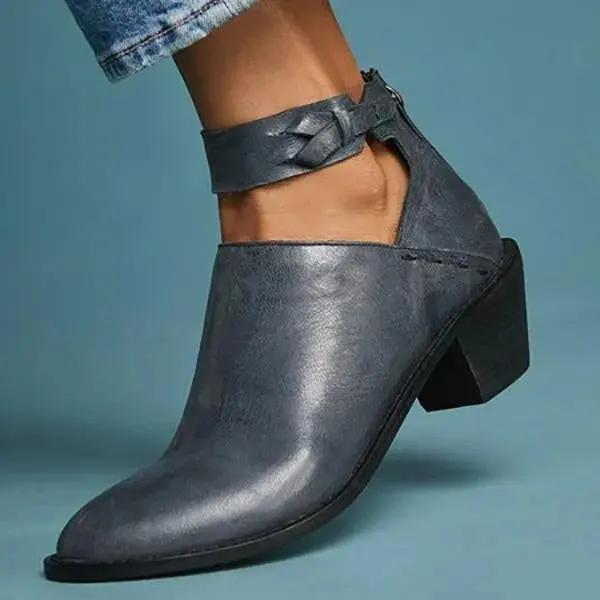 Block Heel Ankle Boots for Women – Elegant & Versatile Style