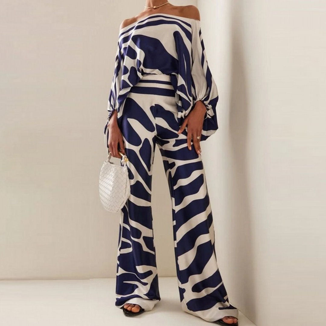Lumiere Women Two Piece Suit Elegant Comfortable Printed Fabric For Fall Style And Seasonal Wear