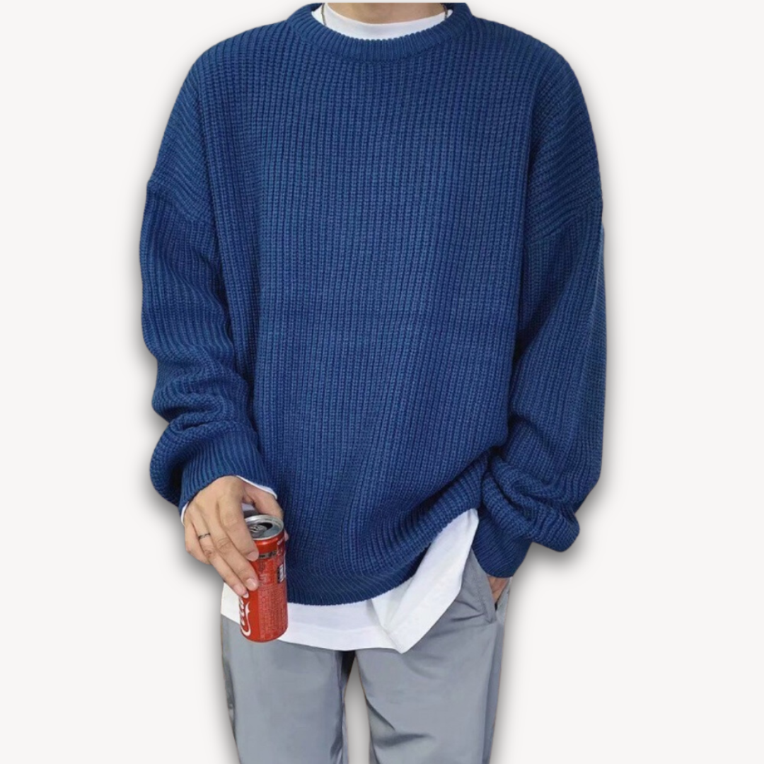 Men's Oversized Sweater Cozy Winter Wear For Effortless Layering Everyday Comfort And Rugged Style