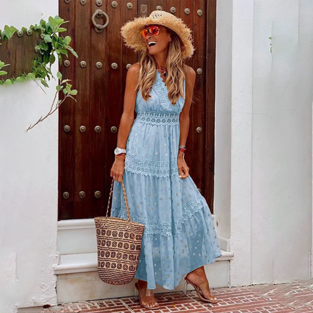 Beatrix Womens Boho Cotton Dress Summer Events – TrendAura