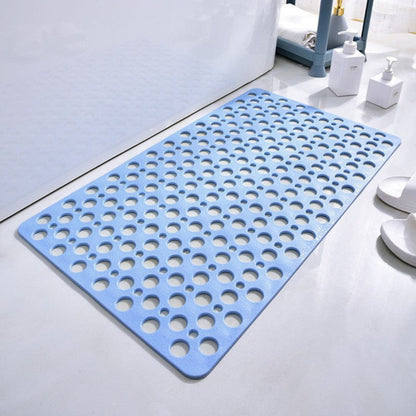 Secure Suction Shower Mat Antibacterial Slip Resistant Bath Mat For Seniors And Caregivers