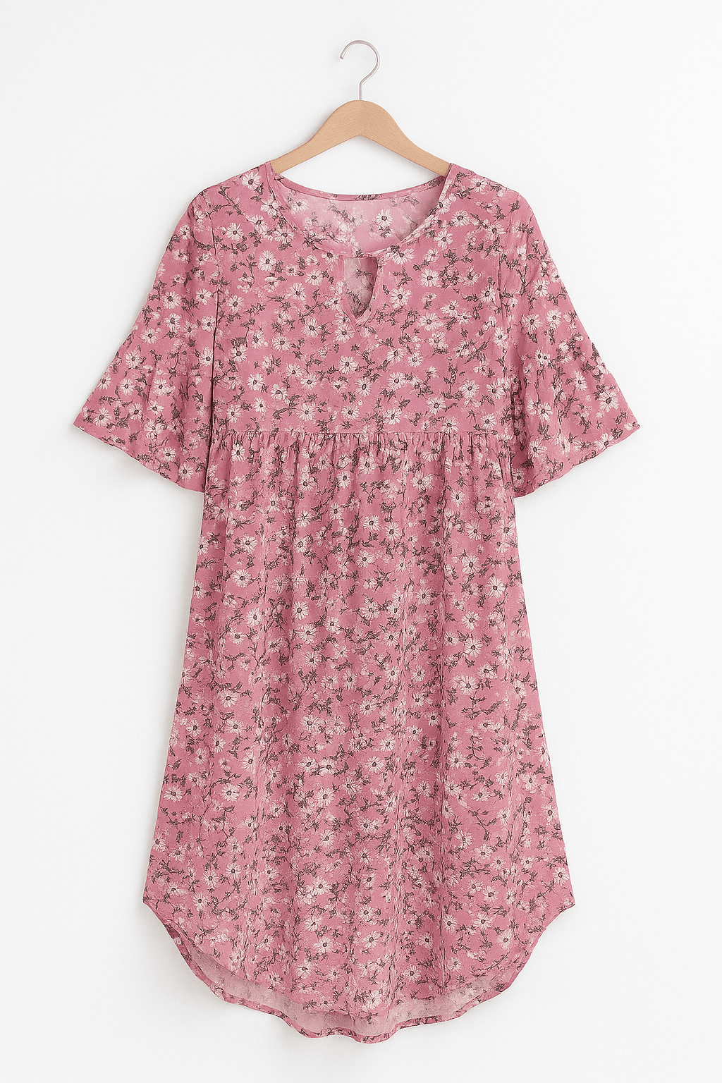 Floral dress for women with flowing design and elegant pattern