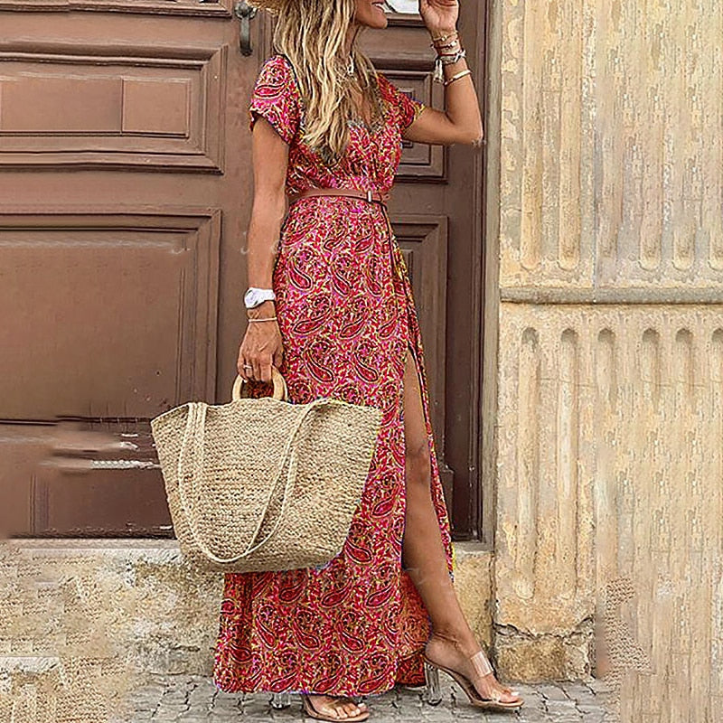Boho dress made of light cotton