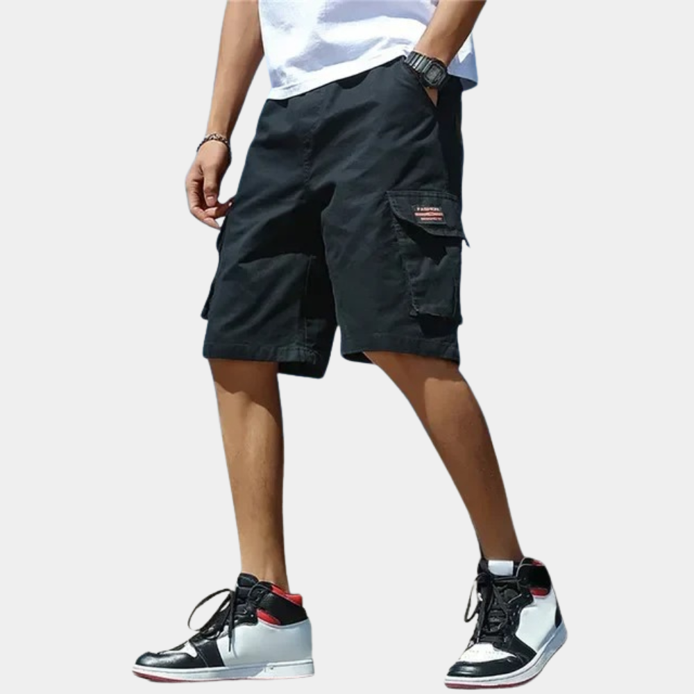 Caleb Cargo Shorts For Men Relaxed Fit Utility Shorts With Multiple Pockets Cotton Blend Streetwear Ready