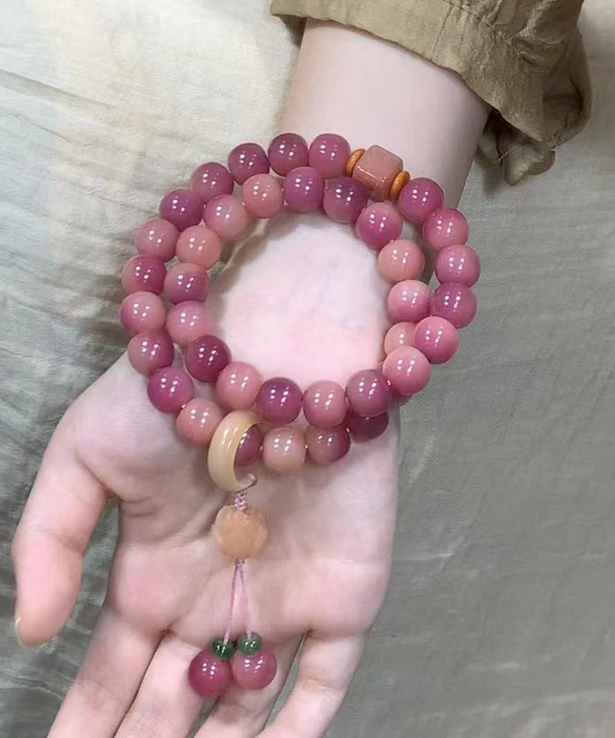 Bracelet à breloques Bodhi So double couche Lotus Boutique - TrendAura