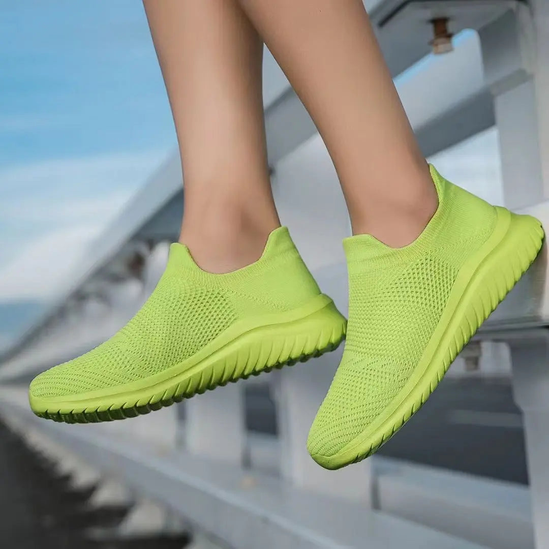 TrendAura Breathable Knit Sneakers For Men And Women Unisex Lightweight Eco Friendly Flexible Fit