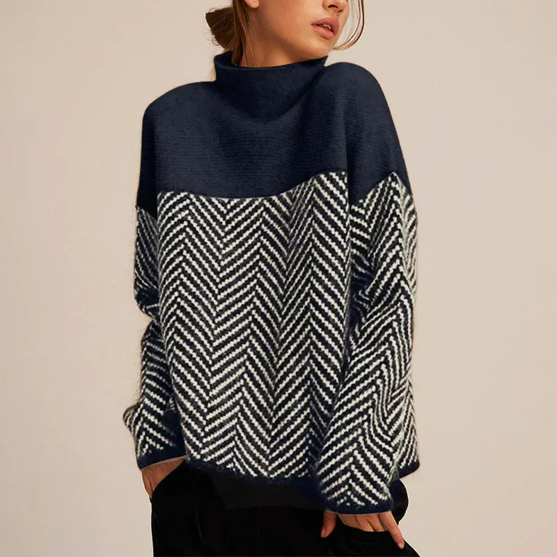 Women's Turtleneck Sweater with Classic Design and Warmth