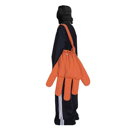 TrendAura Glove Crossbody Bag Avant Garde Nylon Design With Large Compartment And Drawstring Closure