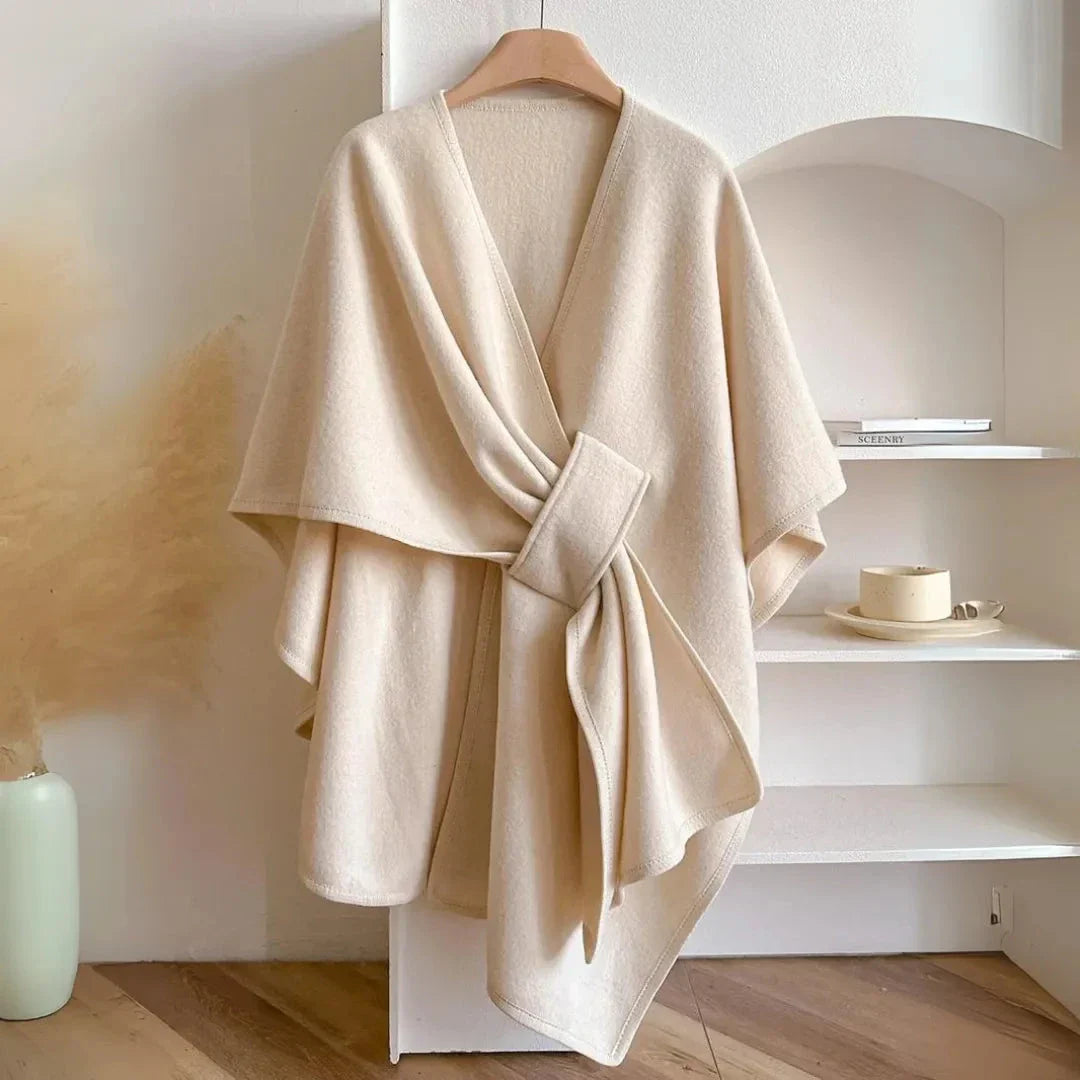 Brooklyn Loose Pocket Knitted Cape