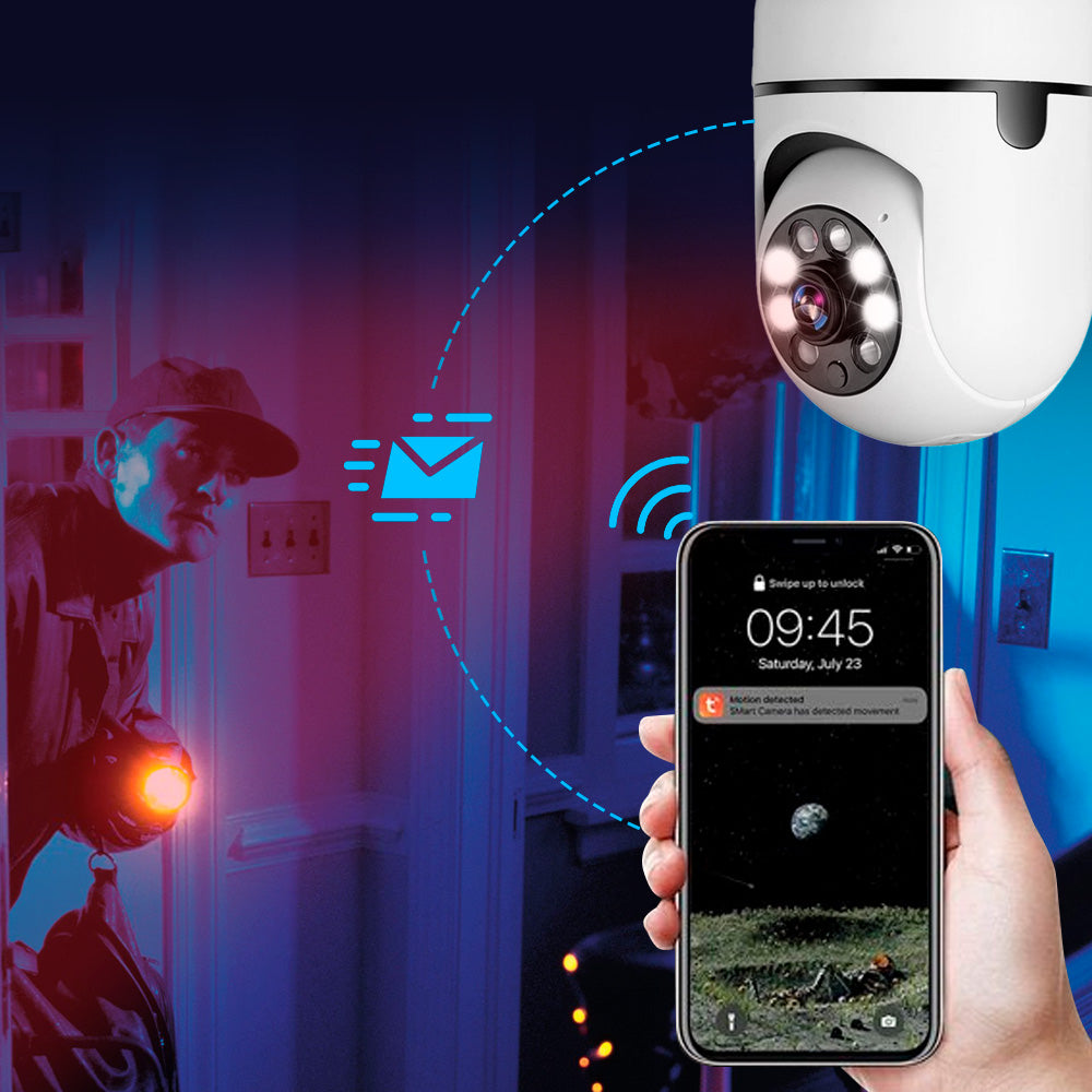 SafeSecure – Smart Surveillance Camera with Light & Zoom - TrendAura