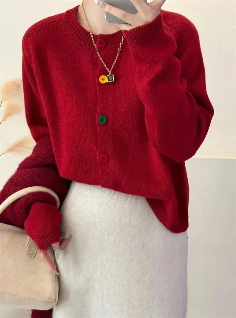 Colorful women's sweater