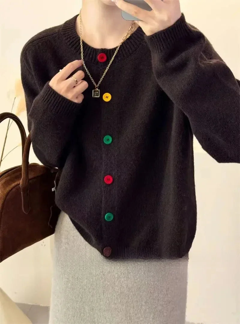 Colorful women's sweater
