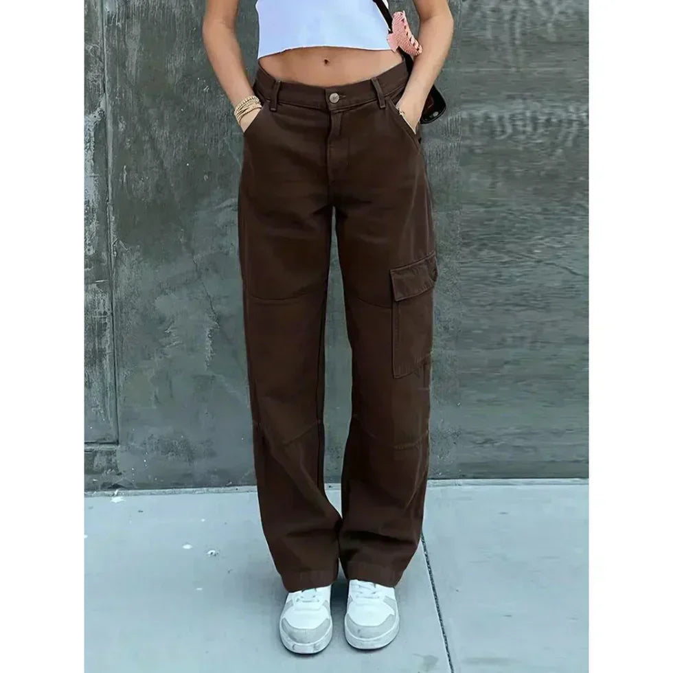 Quinn Women's Cargo Pants Relaxed Fit Comfort For Everyday Casual Chic And Versatility