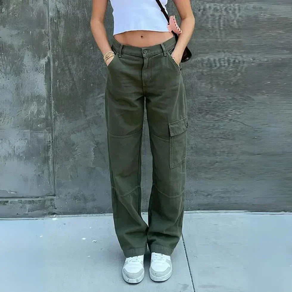 Quinn Women's Cargo Pants Relaxed Fit Comfort For Everyday Casual Chic And Versatility