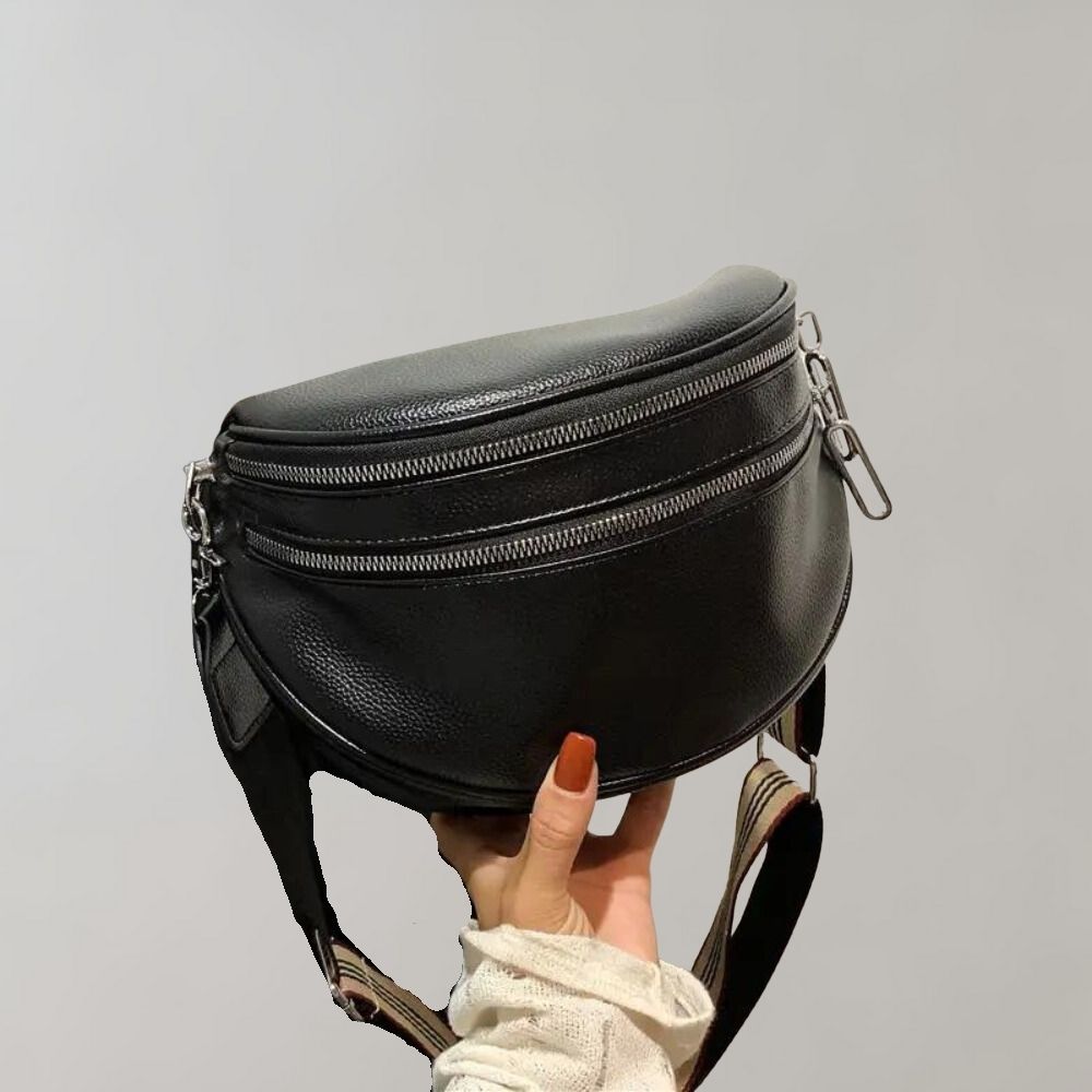 Eva | Women's Shoulder Bag with Double Zipper