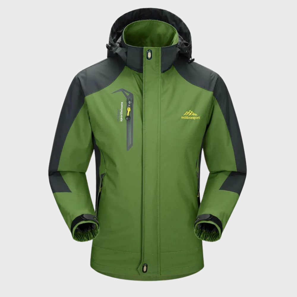 Mens Softshell Jacket Windproof And Water Repellent With Hood For All Weather Adventures