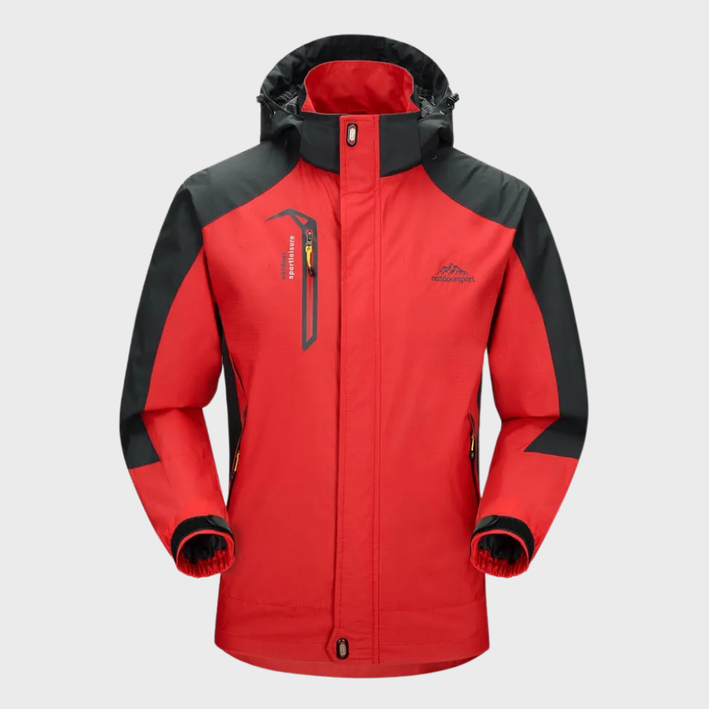 Mens Softshell Jacket Windproof And Water Repellent With Hood For All Weather Adventures