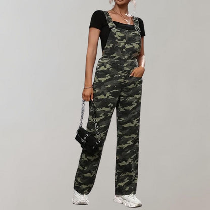 Neea Camouflage Jumpsuit Women All Season Comfort Chic Versatile For Everyday Wear