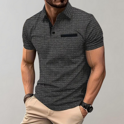 Leon Elegant Polo Shirt For Men Timeless Comfort Classic Design Versatile Wardrobe Essential