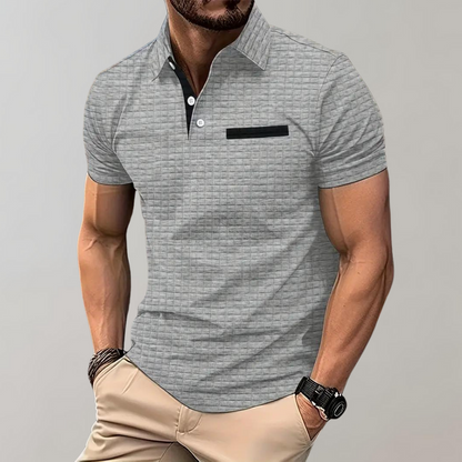 Leon Elegant Polo Shirt For Men Timeless Comfort Classic Design Versatile Wardrobe Essential