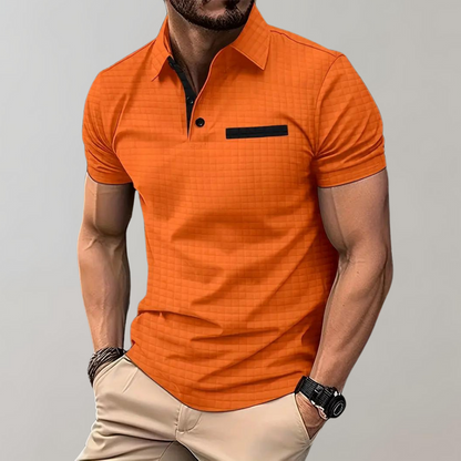 Leon Elegant Polo Shirt For Men Timeless Comfort Classic Design Versatile Wardrobe Essential