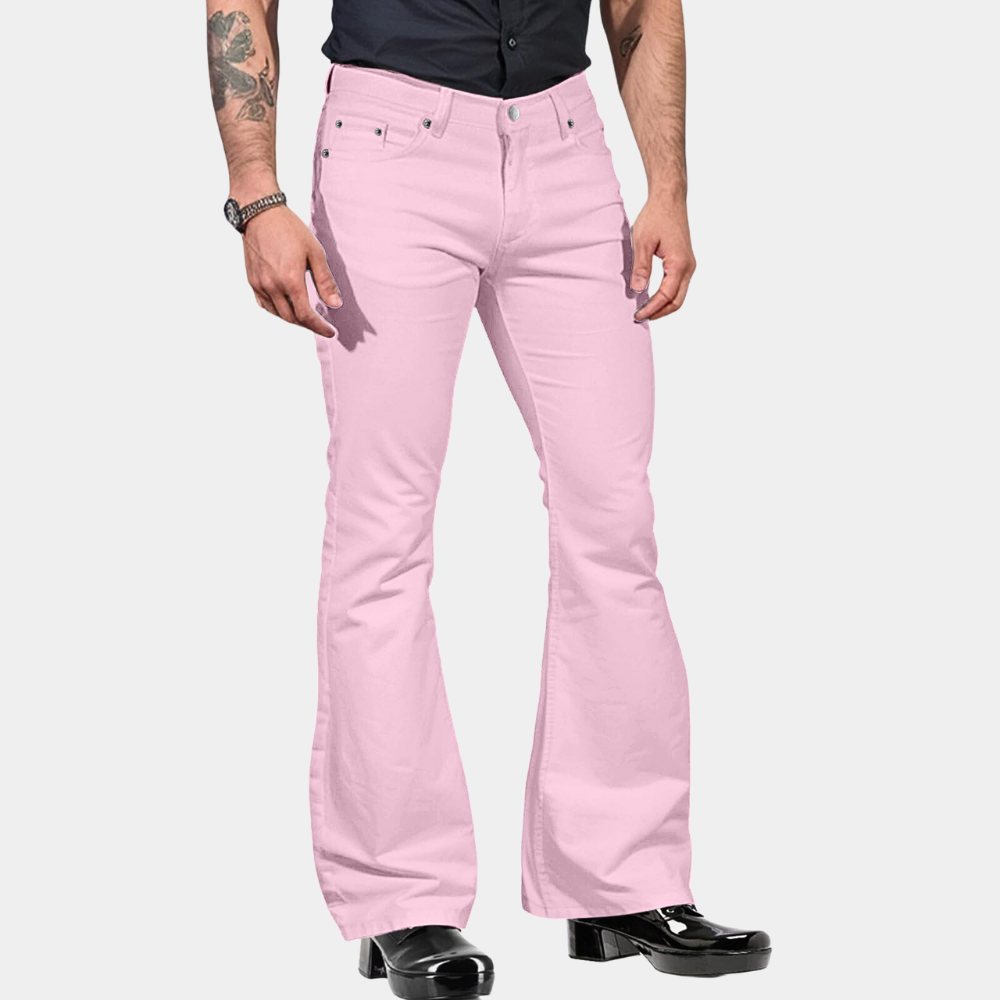 Linn Retro Flared Pants For Men All Day Comfort With Timeless Stretch And Style For Spring And Autumn