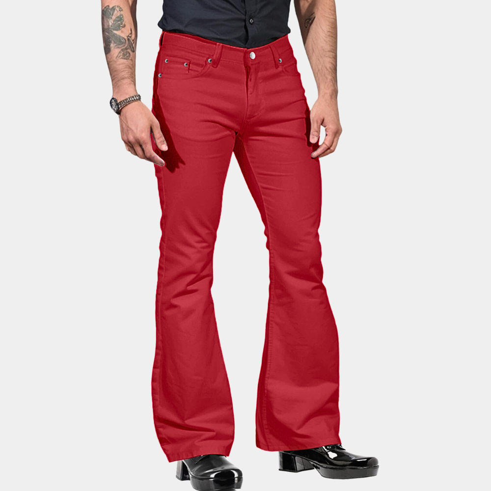 Linn Retro Flared Pants For Men All Day Comfort With Timeless Stretch And Style For Spring And Autumn