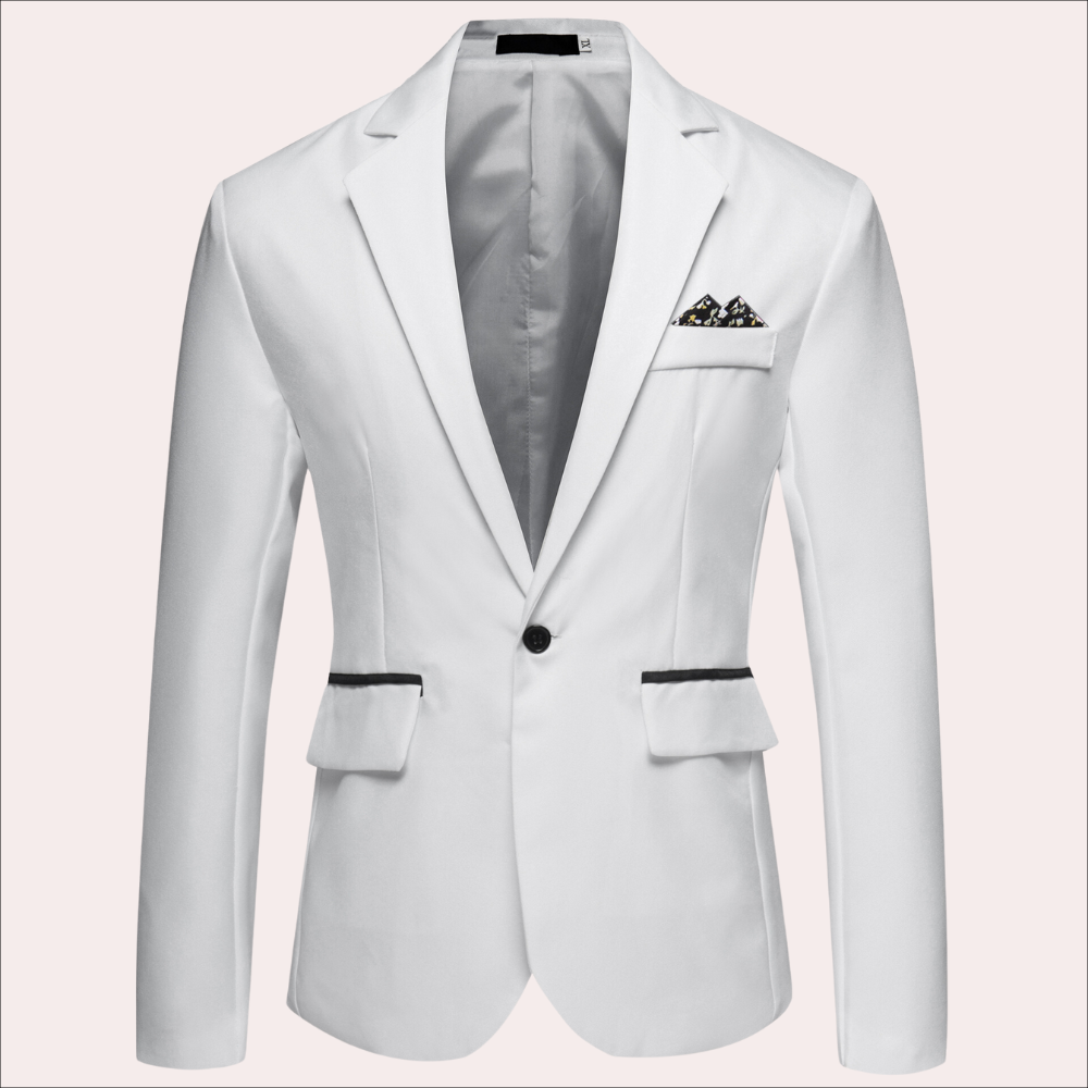 James Men’s Modern Formal Business Blazer By TrendAura Tailored Jacket For Meetings And Evening Events