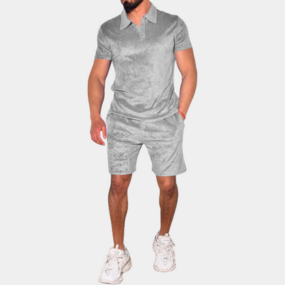 Jordy Mens Grey Two Piece Set With Effortless Fit And Modern Comfort For Fashion Conscious Men
