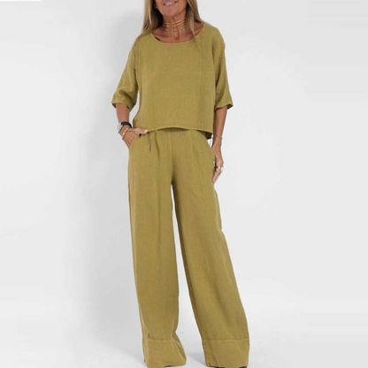 Panin Womens Two Piece Set Breathable Cotton Linen Comfort For Fashion Forward Women