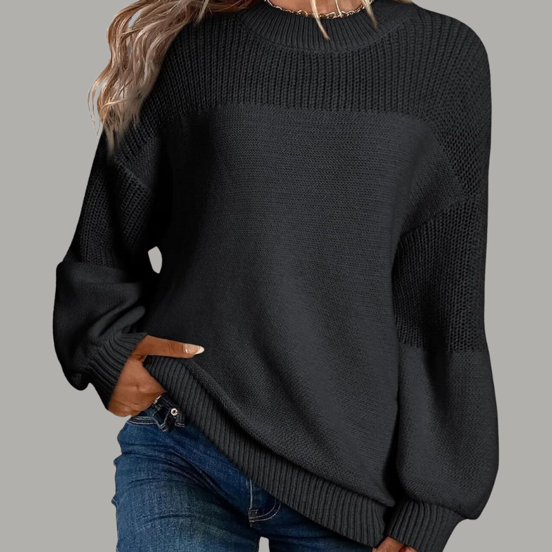Women's Sweater with Loose Fit and Soft Texture