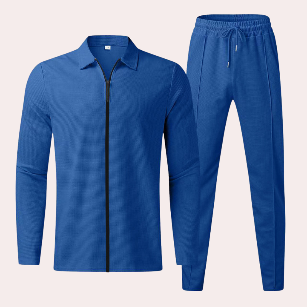 Mens Full Zip Tracksuit Set Comfortable And Breathable For Active Lifestyles Everyday Comfort