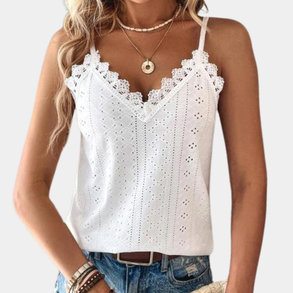 Emma | Elegant summer top with V-neck for women