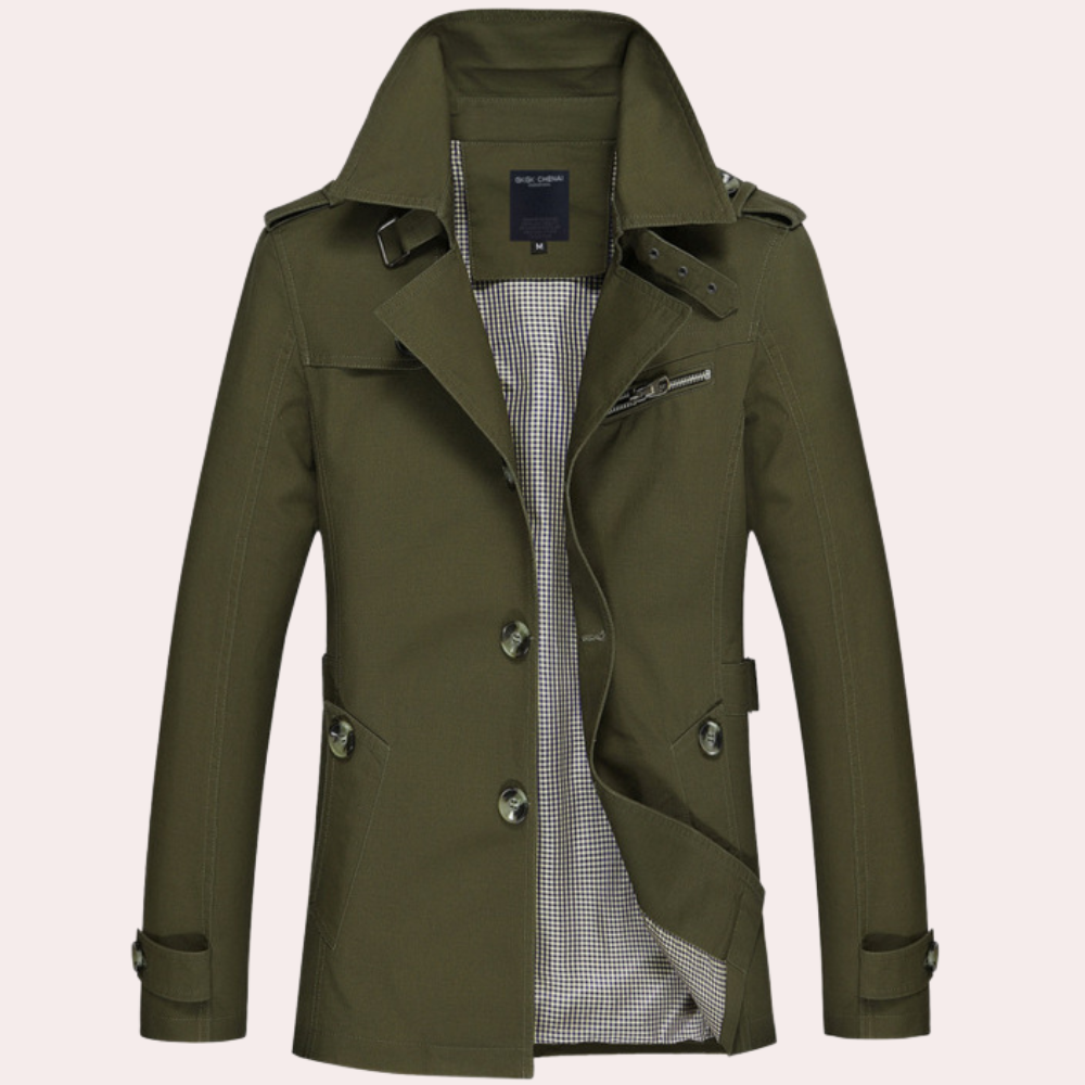 Jason Slim Fit Double Breasted Trench Coat For Men Timeless Style Modern Silhouette Weatherproof Outerwear